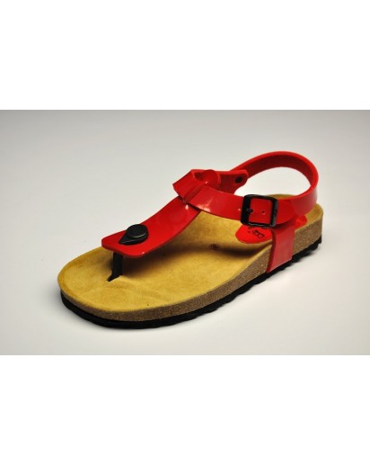 INFRADITO SANDALO VERNICE ROSSO MARTINA