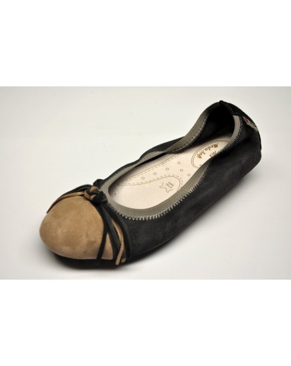 BALLERINA GRAFITE-TAUPE-NERO NEW ITALIA