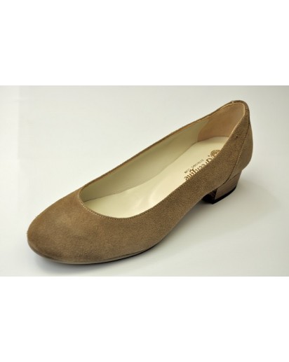 BALLERINA SUOLA CUOIO TACCO V.RENNA RP