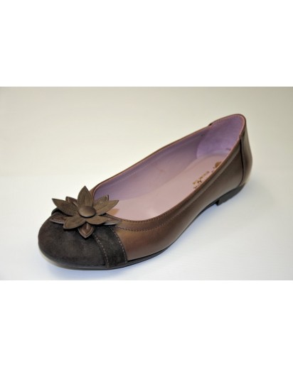BALLERINA SUOLA GOMMA PELLE T.MORO RP