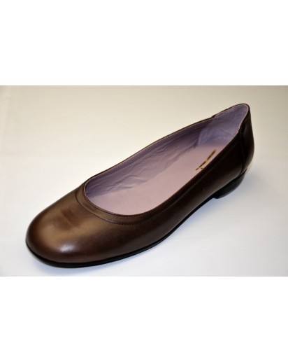 BALLERINA SUOLA GOMMA PELLE T.MORO RP
