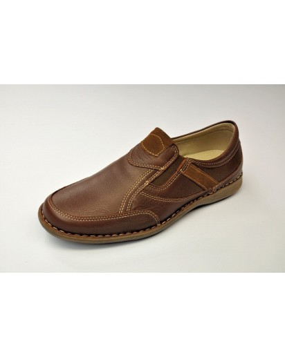 SCARPA UOMO VITELLO MARRONE   BELLINI
