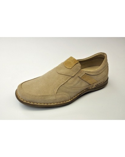 SCARPA UOMO CAMOSCIO BEIGE    BELLINI