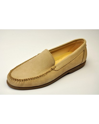 MOCASSINO UOMO NABUK BEIGE   FREETIME