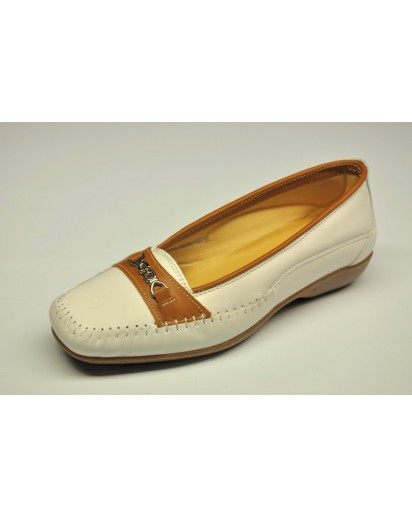 MOCASSINO DONNA BIANCO/NATUR.FREETIME