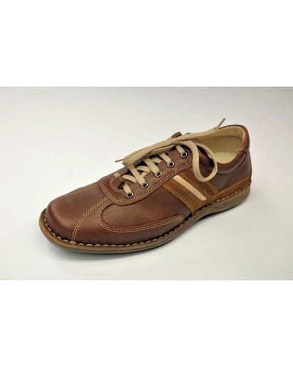 SCARPA UOMO VITELLO MARRONE   BELLINI