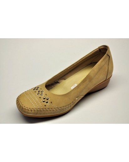 MOCASSINO NABUK BEIGE     FREETIME