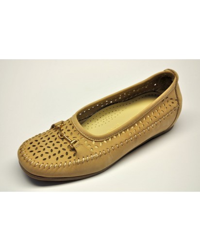 MOCASSINO NABUK BEIGE    FREETIME