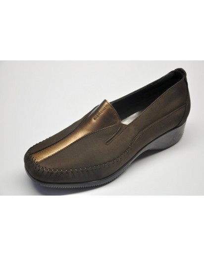 MOCASSINO NABUK T.MORO+BRONZO FREETIME
