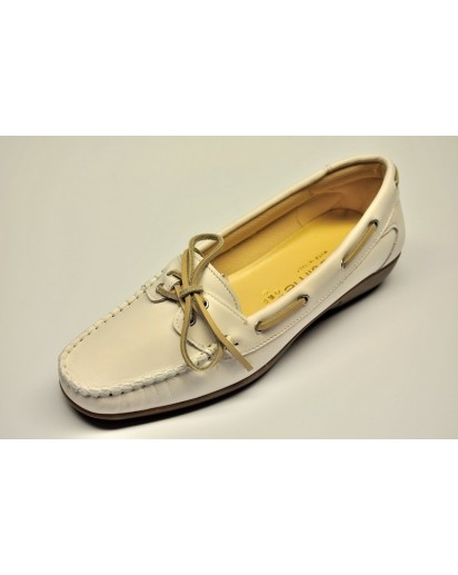 MOCASSINO NAPPA BIANCO ZEPPA FREETIME
