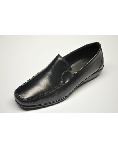MOCASSINO NAPPA  NERO ZEPPA  FREETIME