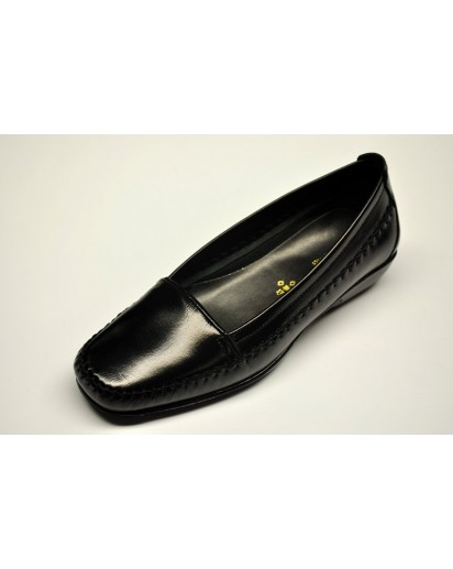 MOCASSINO NAPPA NERO  FREETIME