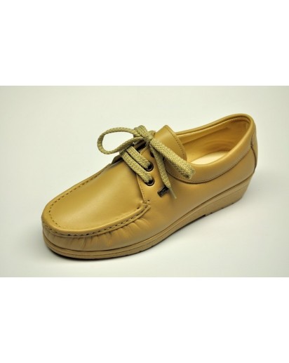 MOCASSINO ALLACC. NAPPA BEIGE FREETIME