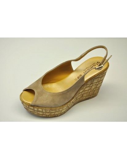 SANDALO CAMOSCIO BEIGE +ZEPPONE RAGAT