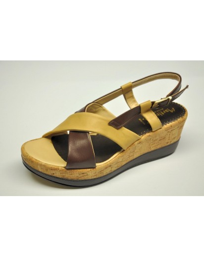 SANDALO BEIGE/MARRONE MARTINA
