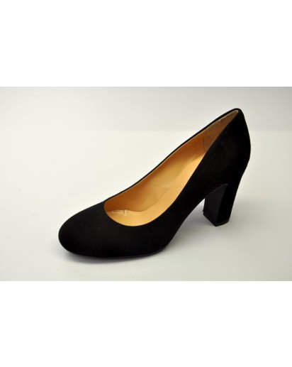 SCARPA DECOLTE` CAMOSCIO NERO  ST