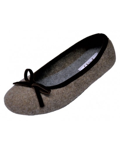 BALLERINA PANTOFOLA NOCCIOLA LE CLARE