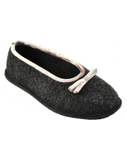 BALLERINA PANTOFOLA ANTRACITE LE CLARE