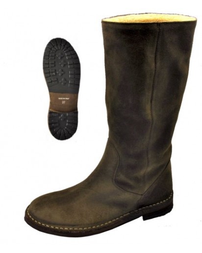 STIVALE CAMOSCIO FLINT LANA S.CUOIO+GOMM