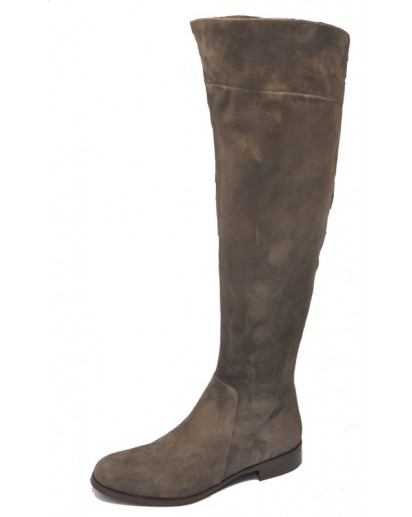 STIVALE CAMOSCIO VISONE TACCO 25