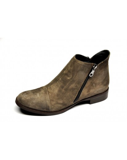 STIVALETTO CAMOSCIO VISONE TACCO 25
