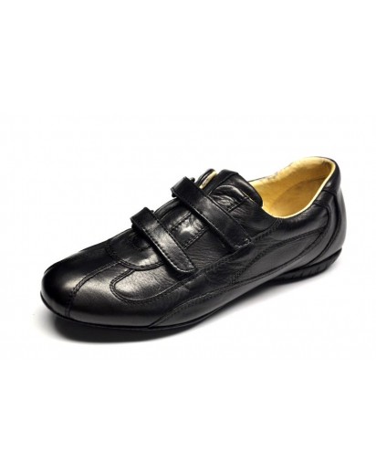 SNEAKER VITELLO NERO VELCRO