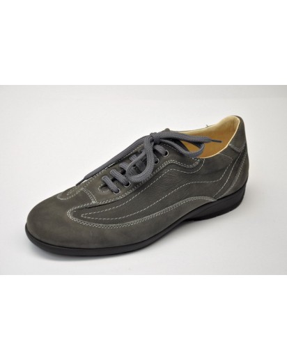 SNEAKER NABUK GRIGIO LACCIO