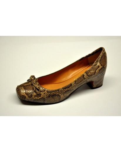 SCARPA PELLE STAMP.TORTORA TACCO 40 ERCO