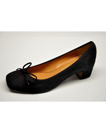 SCARPA CAMOSCIO NERO  TACCO 40 ERCOLI