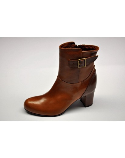STIVALETTO PELLE COGNAC TACCO 60 ERCOLI