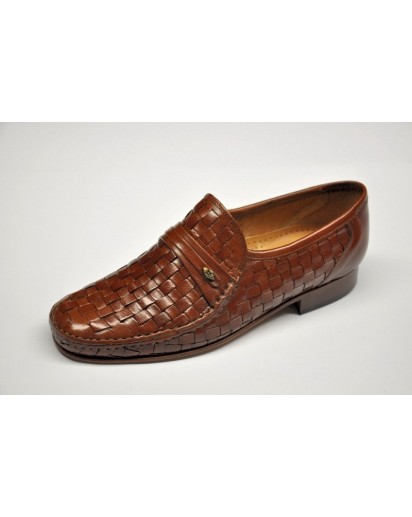 MOCASSINO INTRECCIATO CUOIO ETTORE ADRIA