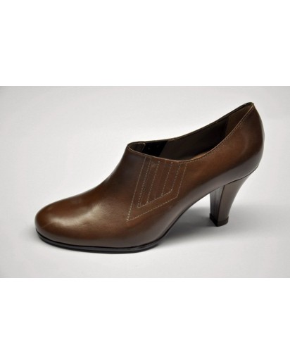 SCARPA VITELLO TAUPE TACCO 70MM ERCOLI