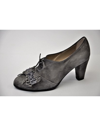 SCARPA CAMOSCIO GRIGIO TACCO 70MM ERCOLI