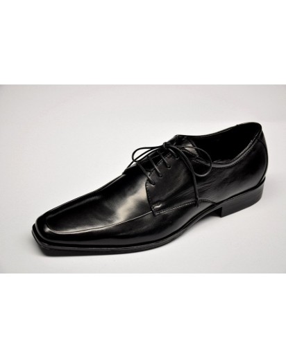 SCARPA DERBY CON PATELLA VITELLO NERO