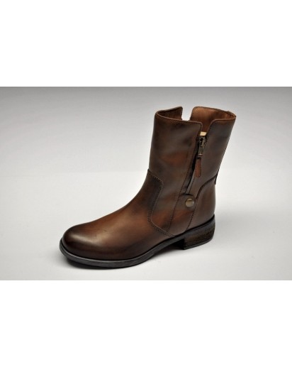 STIVALETTO VITELLO MARRONE TACCO 30MM