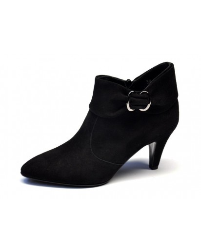 STIVALETTO CAMOSCIO NERO TACCO70 ELATA