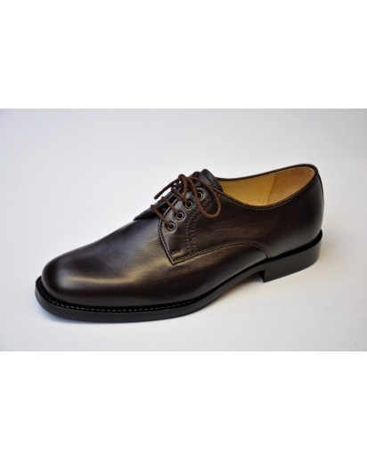 SCARPA DERBY ALLACCIATA VITELLO T.MORO
