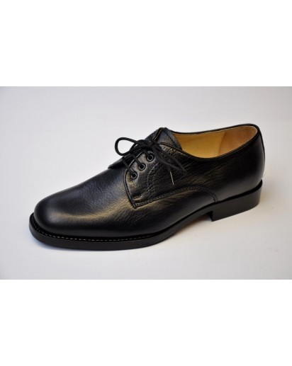SCARPA DERBY ALLACCIATA VITELLO NERO