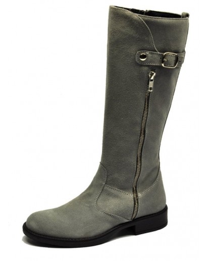 STIVALE CAMOSCIO GRIGIO