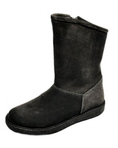 STIVALETTO CROSTA GRIGIO FODERA LANA