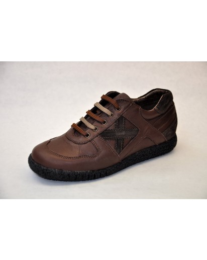 SCARPA BIMBO ALLACCIATA BASSA PELLE MARR
