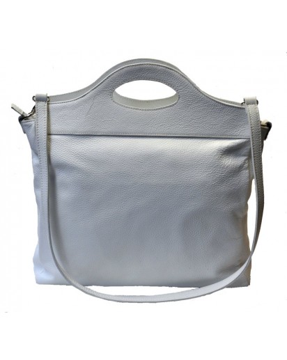 BORSA PELLE BIANCO