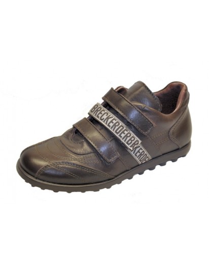 SCARPA PELLE MARRONE CINT.VELCRO
