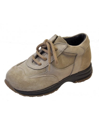SCARPA ALLACCIATA CAMOSCIO+NABUK BEIGE