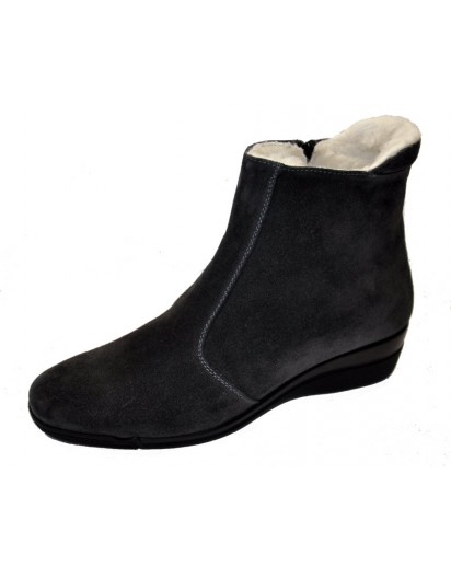 STIVALETTO CON CERNIERA CAM. FUMO