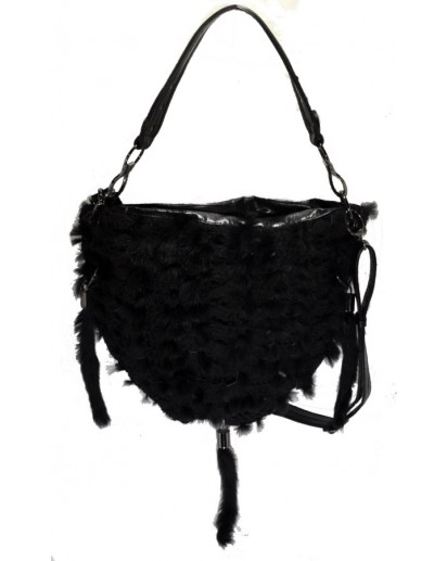 BORSA IN LAPIN NERO