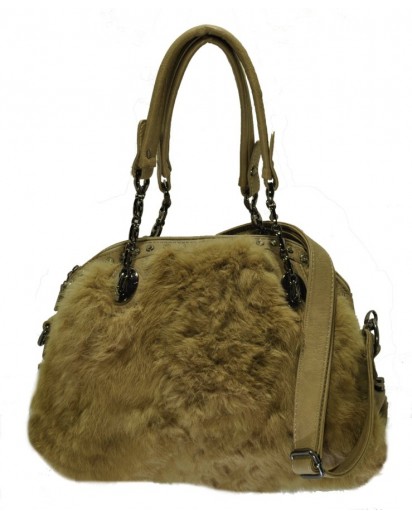 BORSA IN ECOPELLE+LAPIN BEIGE  + BRILL.