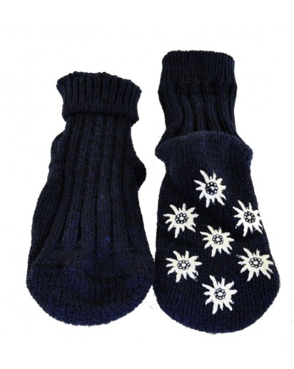 CALZA ANTISCIVOLO GOMMATO BLU