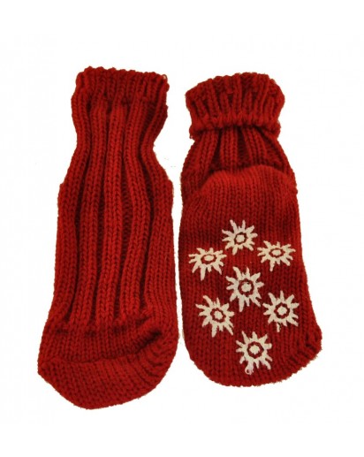 CALZA ANTISCIVOLO GOMMATO ROSSO