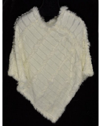 PONCHO LAPIN E MAGLIA BIANCO
